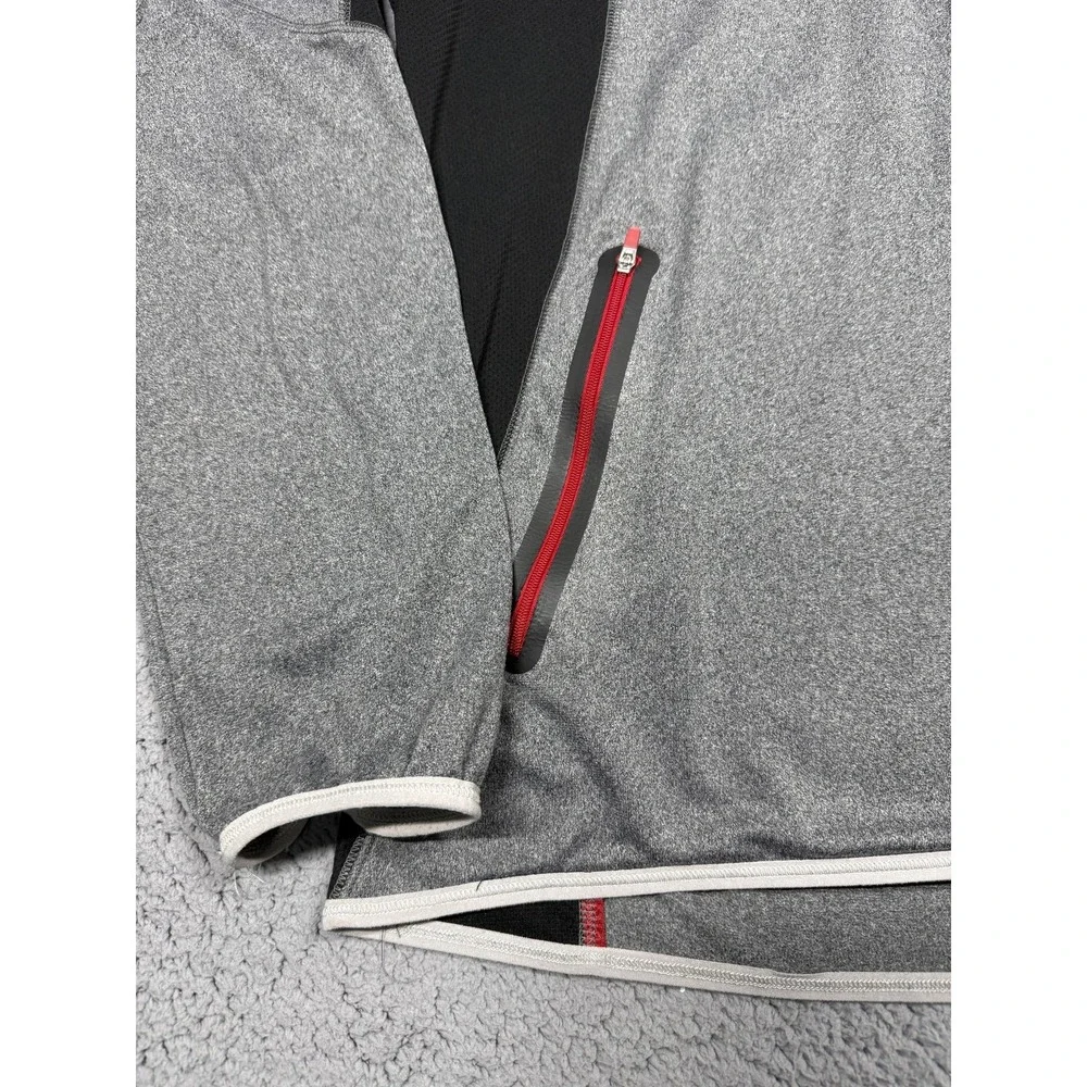 Jordan Jacket Mens XL Gray Black Dri-FIT Hooded Full Zip Windbreaker 483341-011‎